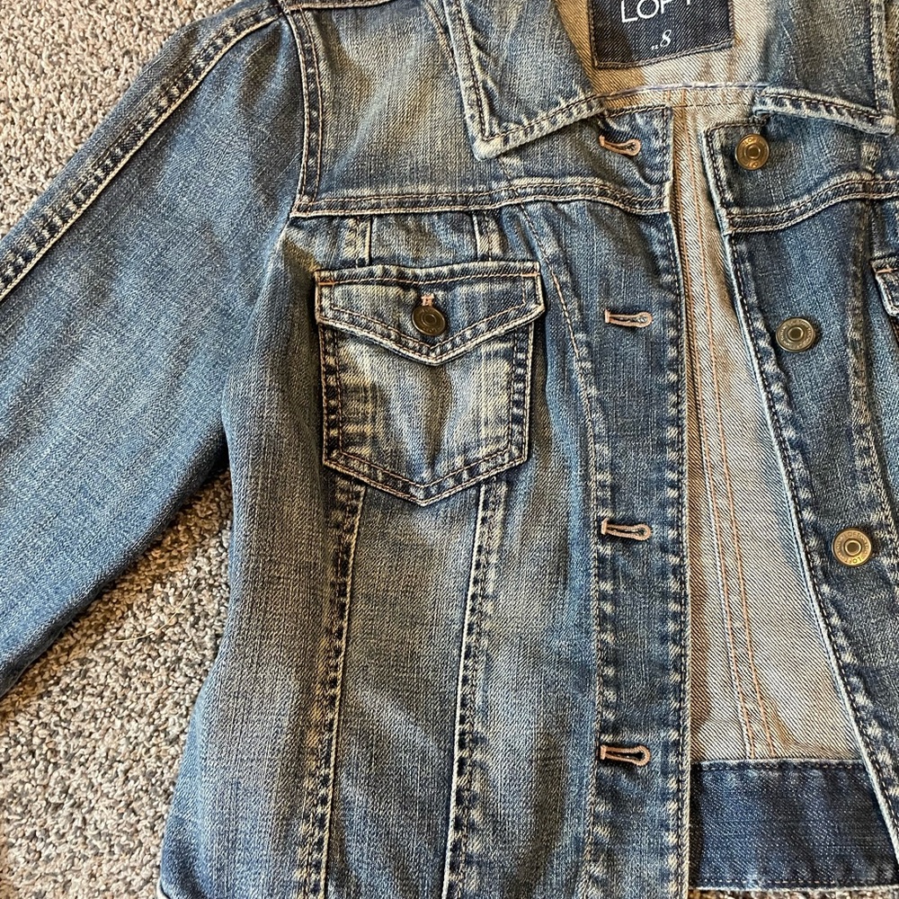Ann Taylor LOFT Blue Denim Jacket